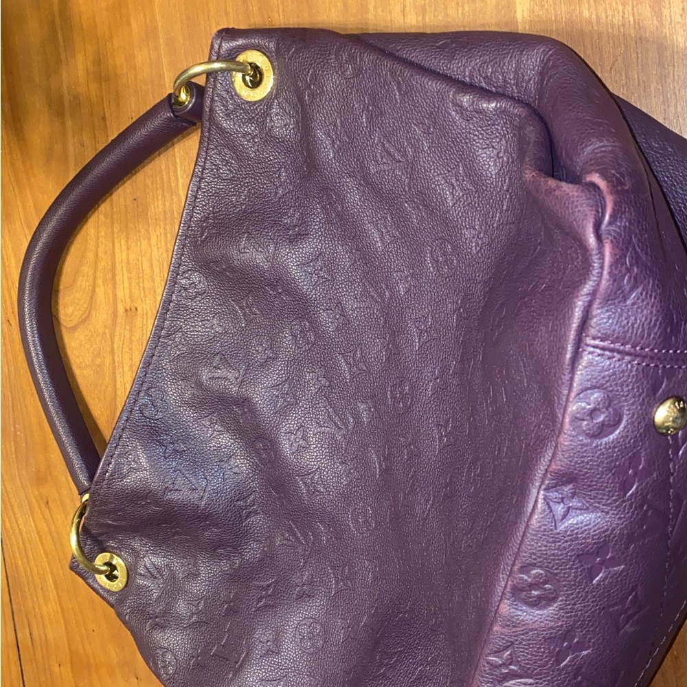 Louis Vuitton Purple Hobo Bag